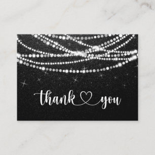 String Lights Black White - Dank u Visitekaartje