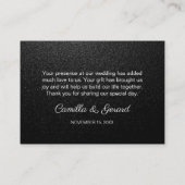 String Lights Black White - Dank u Visitekaartje (Achterkant)