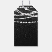 String Lights Black White Hartelijk dank Label cad Cadeaulabel (Achterkant)