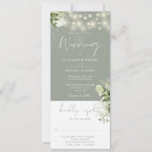 String Lights Bloemen Salie Groen Alles In Een Bru Kaart (Voorkant)