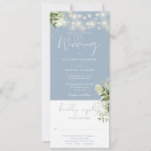 String Lights Bloemen Stoffig Blauw Alles In Een B Kaart (Voorkant)