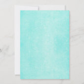 String Lights Blue Engagement Party Kaart (Achterkant)