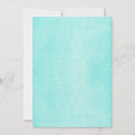 String Lights Blue Engagement Party Kaart (Achterkant)