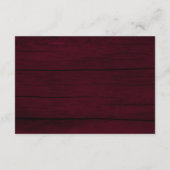 String Lights Bourgondische bruiloft details Informatiekaartje (Achterkant)