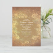 String Lights & Branches Rustieke Huwelijksuitnodi Kaart (Staand voorkant)