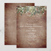 String Lights Brick Botanische 90ste Verjaardag Pa Kaart (Voorkant / Achterkant)