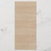 String Lights Brown Wood Weddenschap Elopement Din Menu (Achterkant)