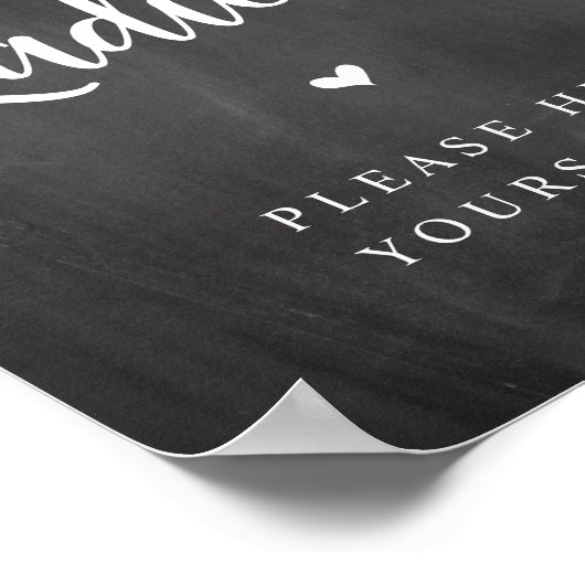 String Lights, Chalkboard, Dameskamer Poster (Hoek)