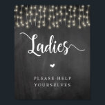 String Lights, Chalkboard, Dameskamer Poster<br><div class="desc">Robuust Boerderij,  dames,  help jezelf,  Washington Poster,  zwart,  Chalkboard,  String Lights.</div>