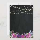 String Lights & Chalkboard Surprise Birthday Party Kaart (Achterkant)