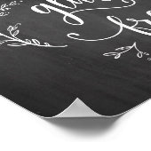 String Lights, Chalkboard, Wedding Party Cupcakes Poster (Hoek)