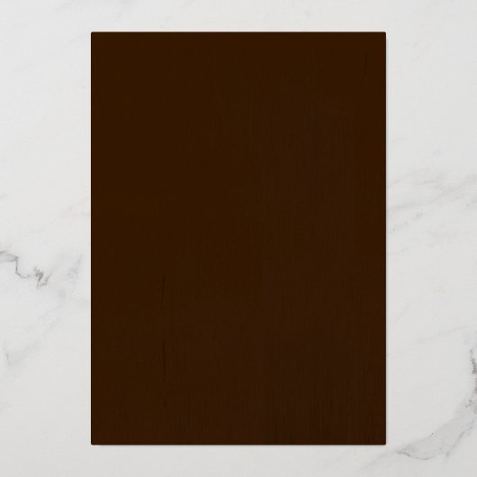 String Lights Elevated Rustic Wedding  Folie Uitnodiging (Achterkant)