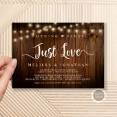 String Lights, Elopement, niets Fancy gewoon liefd Kaart