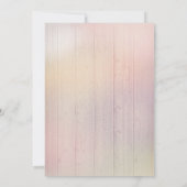 String Lights en Barn Wood Rustieke bruiloft Kaart (Achterkant)