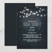 String Lights en Night Sky Stars vrijgezellenfeest Kaart (Voorkant / Achterkant)