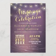 String Lights en Paarse Grunge Background Wedding