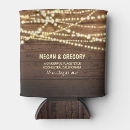 String Lights en Schuur Hout Rustiek Blikjeskoeler