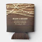 String Lights en Schuur Hout Rustiek Blikjeskoeler (Achterkant)