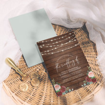 String Lights Eucalyptus & Burgundy Floral Wedding