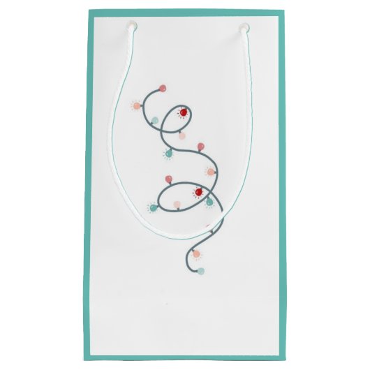 String Lights Gift Bag (SeaFoam Green) Klein Cadeauzakje (Voorkant)