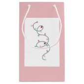 String Lights Gift Bag (Zacht Roze) Klein Cadeauzakje (Achterkant)
