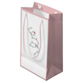 String Lights Gift Bag (Zacht Roze) Klein Cadeauzakje (Voorkant Gekanteld)