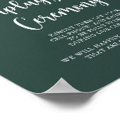 String Lights Groen Unplugged Ceremonie Poster (Hoek)