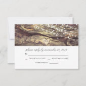 String Lights Hart Rustiek Hout Wedding RSVP (Voorkant)
