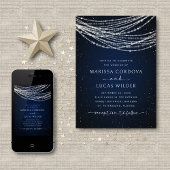 String Lights Hemelse bruiloft Kaart