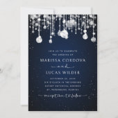 String Lights Hemelse bruiloft Kaart (Voorkant)