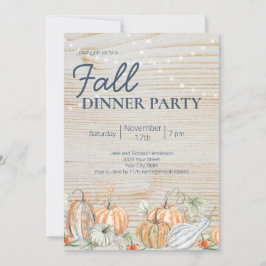 String Lights Herfst Dinner Party Pumpkin Kaart