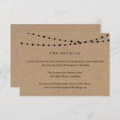 String Lights Informatie Details Enclosure Kaart (Voorkant / Achterkant)