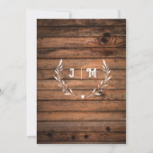 String Lights Kaarsen & Kant betoverende bruiloft Kaart (Achterkant)