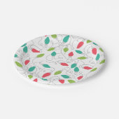 String Lights Kerst Papier Borden Papieren Bordje (Gekanteld)