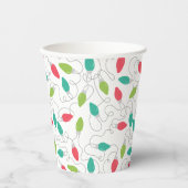 String Lights Kerst Papier Cups Papieren Bekers (Voorkant)