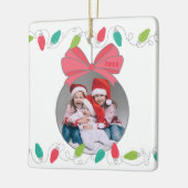 String Lights Kerstfoto Ornament (Links)