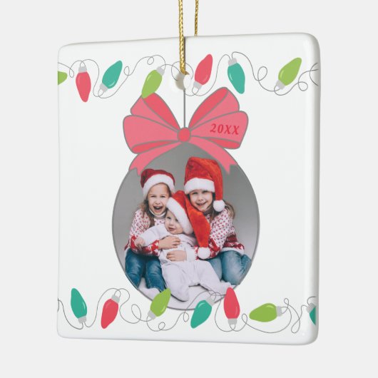 String Lights Kerstfoto Ornament (Links)