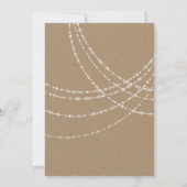 String Lights Kraft Paren Trouwdouche Kaart (Achterkant)