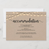 String Lights Kraft, verblijfskaart Kaart (Voorkant)