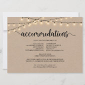 String Lights Kraft, verblijfskaart Kaart (Voorkant)