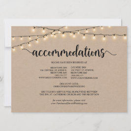 String Lights Kraft, verblijfskaart Kaart