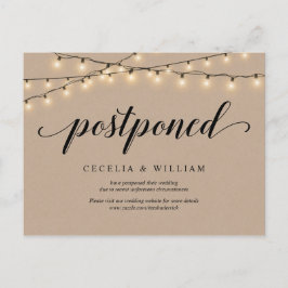 String Lights, Kraft, Weddenschap uitgesteld Briefkaart
