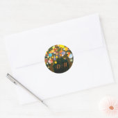 String Lights Liefde Bomen Favor Ronde Sticker (Envelop)