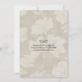 String Lights & Linen Floral Vrijgezellenfeest Wed Kaart (Achterkant)