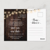 String Lights, Love is Patient, Black, Postponed Briefkaart (Achterkant)