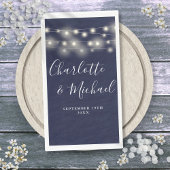 String Lights Marine Blauw Signature Script Bruilo Servet