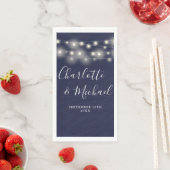 String Lights Marine Blauw Signature Script Bruilo Servet (Insitu)