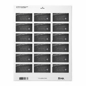 String Lights Mason Jar Chalkboard-Adresetiketten Etiket (Full Sheet)