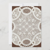  String Lights Mason Jar Kerstparty Kaart (Achterkant)