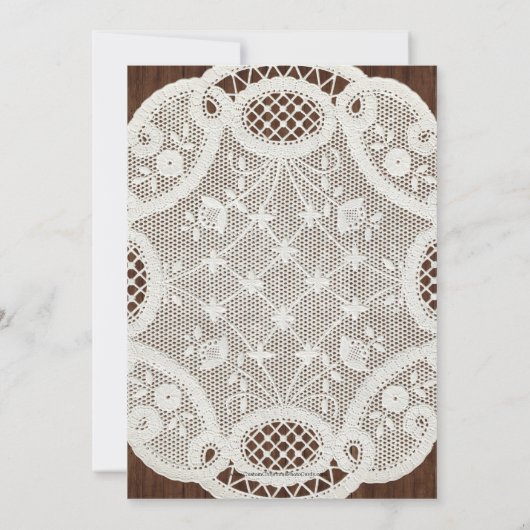 String Lights Mason Jar Kerstparty Kaart (Achterkant)